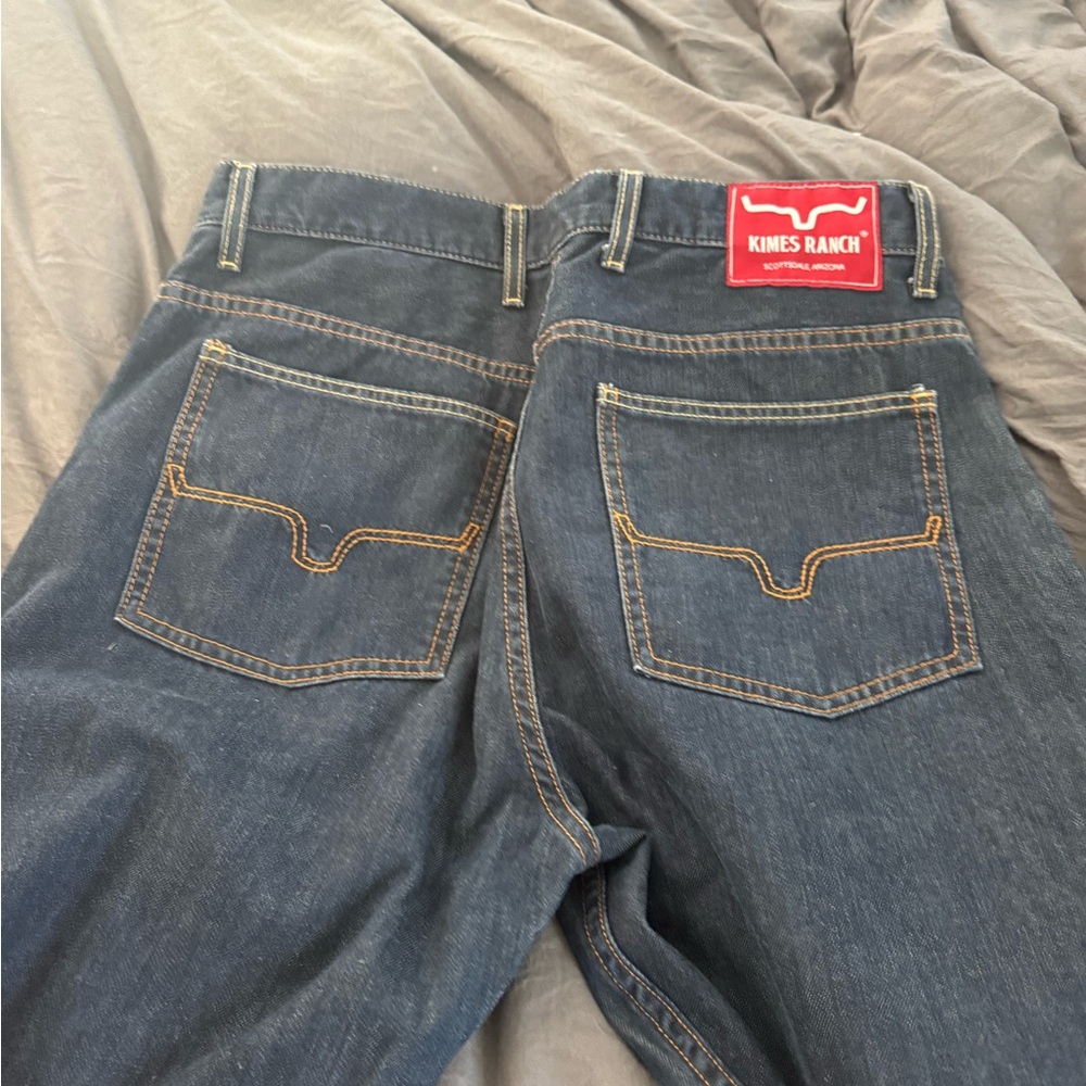 Kimes Ranch Men's Dark Blue Bootcut Jeans